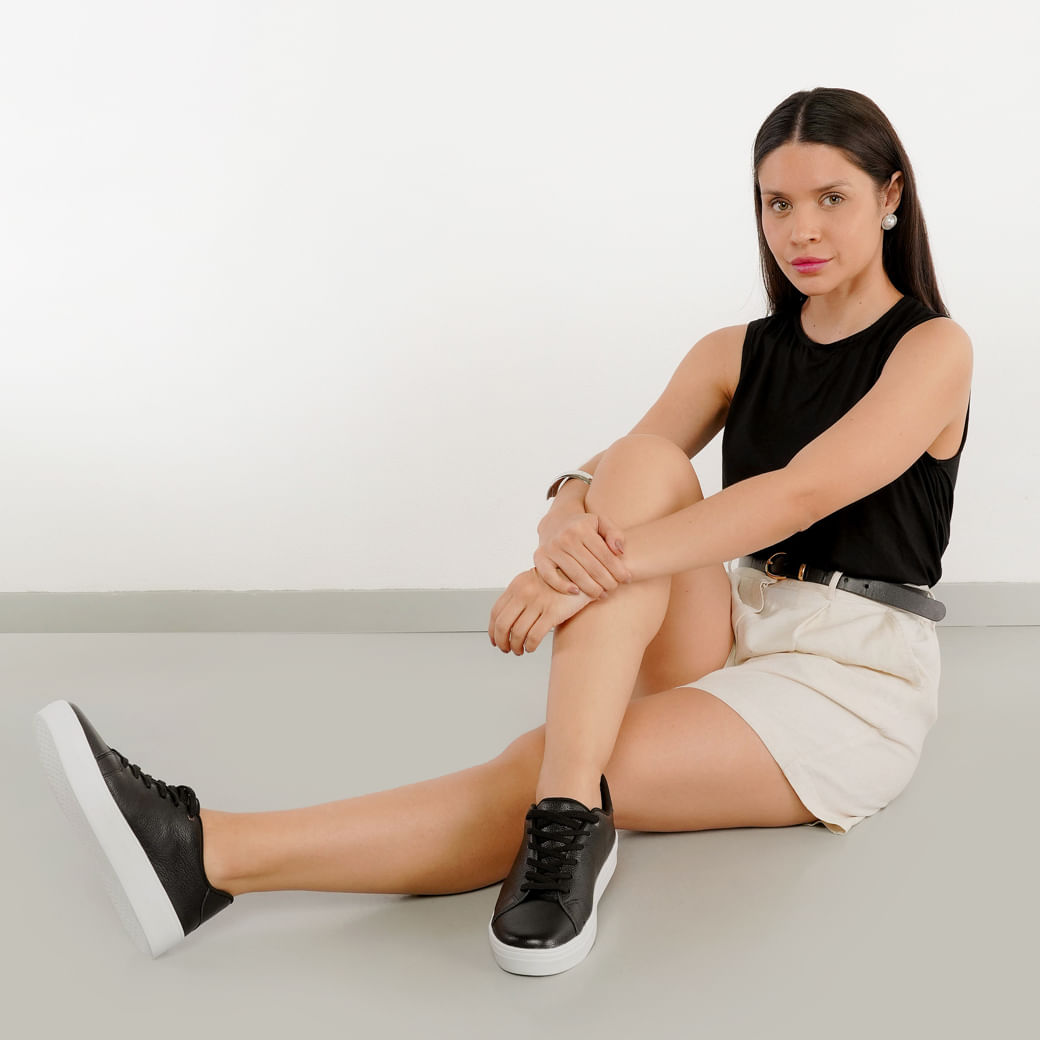 Osc Tenis Casual 700-104 Preto Couro2